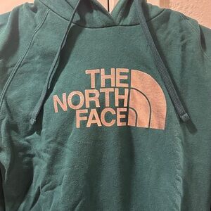 The North Face Teal Hoodie with Logo